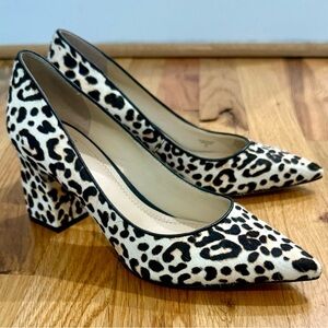 NEW Marc Fisher Zala Leopard Pointed Toe Block Heel Pumps | Size 6 | NWOT